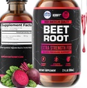 HERBIFY Beet Root Extract - Blood Pressure Supplement & Nitric Oxide Booster - Beetroot Supplement for Heart Health and Energy Booster for Men & Women (30 Days Supply) Made in USA 2 FL Oz