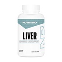 Supplément foie NutraBio - Support du foie avancé avec des antioxydants, Détox du foie de chardon de lait, Glutathion, Tudca - Promotion de la désintoxication et réparation du foie - 90 Capsules