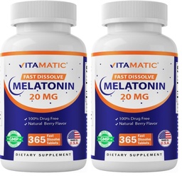 Vitamatic Melatonine 20 mg Tabletten 