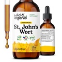 Wild & Organic St Johns Wort Tinctuur - Mood Support - Relaxing St. John's Wort Supplement - Liquid Hypericum Perforatum Herb Drops - Vegan, Sugar & Alcohol-Free - 2 fl oz