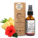 Tri Magnesium Complex - Magnesium Biglycinaat, Citrate & Taurate Liquid Spray 300mg w/raw Vitamine C voor het bevorderen van Sereniteit, Body Decompressie - Hibiscus & Ananas Flavor 60ml (2oz)