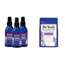 Dr Teal's slaapspray met Melatonine en essentiële oliemengsel (verpakking van 3) & Epsom Zout Soaking Solution Soothe & Slaap Lavendel 3lbs