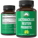 Lactobacillus Reuteri 50 miljard CFU Probiotica met klinisch bestudeerde PreticX® XOS Prebiotica - Probiotische Capsules Supplement voor Gut Health en Digestieve Ondersteuning - USA Tested for Both Women & Men