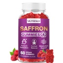Saffron Gummies (88.5 mg) with Magnesium — Enhanced with St. John’s Wort, Rhodiola, Ashwagandha & Vitamins B6, B12, D3 for Mood & Focus Support — 60 Count