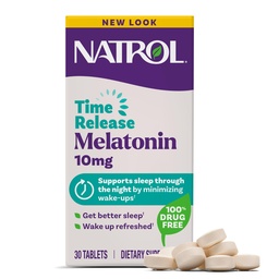 Natrol Sleep Advanced Melatonine Time Release Tablets, Nacht slaaphulp