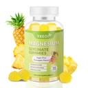 90 CT Magnesium Glycinate Gummies 500 mg with Ashwagandha,Sugar Free Magnesium Supplement Triple Magnesium Complex with Citrate,Malate,Vitamin C D3 B6,for Women and Men Kids Sleep Relaxation
