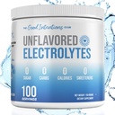 Unflavored Electrolytes - 100 Servings - Unflavored Electrolytes Powder - Unsweetened Electrolytes - Flavorless Electrolytes - Zero Carbs - Sugar Free - Zero Calories