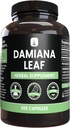 PURE ORIGINAL INGRÉDIENTS Damiana Leaf (365 Capsules) Pas de magnésie ou de farine de riz, toujours pur