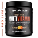 Multivitamin Powder - Keto Drink Mix for Men Women BCAA Amino Acids Won’t Upset Your Stomach - Keto Vegan Multivitamin with Electrolytes Super B Complex Digestive Enzyme (Orange Burst)