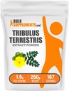 BulkSupplements.com Tribulus Terrestris Extract Powder - Tribulus Terrestris Supplements, Herbal Supplement - Gluten Free, 1.5g per Serving, 250g (8.8 oz) (Pack of 1)