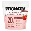 100% Whey Native Protein Powder, Silky Strawberry, 2 lb, Made from Farm Fresh Milk, No Artificial Flavors or Preservatives, for Muscle Health and Recovery, Lactose Free