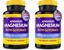 InnovixLabs Advanced Magnesium Capsules - 150 Ct, 210 mg - Chelated Glycinate and Malate - High Absorption, Promotes Relaxation, Bones, Muscle Health, Vegan Malate Sleep Supplement (Pack of 2)