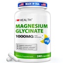 Magnesium Glycinate – Elemental Magnesium 200mg– 240 Capsules – High Absorption Magnesium Supplement for Relaxation, Calmness & Muscle Support – Gentle on Stomach – Made in USA