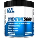 Evlution Nutrition Créatine 5000 - Soutient la récupération plus rapide, la croissance musculaire maigre et la performance - Poudre avant et après l'entraînement - 5000mg pure créatine monohydratée par portion - 60 portions - Sans saveur