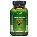 Irwin Naturals Power to Sleep PM - 6mg Melatonine, GABA, Ashwagandha, Valeriaan Root & L-Theanine Supplementen voor mannen en vrouwen - Ondersteunt rustgevende slaapcyclus & ontspanning - 60 vloeibare zachte-gel