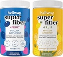 Bellway Super Fiber Powder + Fruit, Suikervrij Biologische Psyllium Husk Powder Fiber Supplement voor Regularity, Bloating Relief & Gut Health, Non-GMO, Gemengde Berry & Ananas Passion Fruit