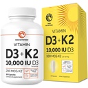 Vitamine D3 K2 5000 IE voor het immuunsysteem, sterke botten en tandenondersteuning