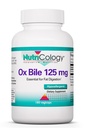 Nutricology Ox Bile 125 mg - Supports Fat Digestion - Delivers 125 mg Concentrated Bile Salts per Serving - Hypoallergenic & Vegetarian - 180 Servings - 180 Capsules