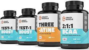 Krijgen groter met BCAA, Creatine en Test 1 Boost (2 maand aanbod)