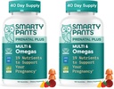 SmartyPants Gommies multivitamines prénatales, Omega 3 (DHA/EPA), Méthylfolate, Biotine, Vitamine D3, C, Vitamine B12, B6, A, K & Zinc, Sans gluten, 120 Nombre (40 jours) (paquet de 2)