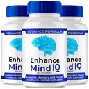 Verbeter Mind IQ Capsules, Officiële Enhance Mind IQ Supplement voor Hersengezondheid en geheugenondersteuning - Maximale sterkte, Geavanceerde Nootrope Pillen, Alle Natuurlijke Verbeter Mind IQ Ondersteuning Reviews (3 Pack)