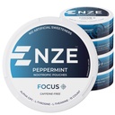Pochettes Nootropiques Sans Caféine NZE (Peppermint) - Pochettes Nootropiques avec Alpha GPC, L-Tyrosine et L-Theanine - Pas de sucre ou d'édulcorants artificiels - 15 Pochettes Sans Nicotine par boîte - 5 Pack