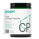 Puori Pure Collageen Peptides Powder, Unflavored - 10g van Grass-Fed Gehydrolyseerde Bovine Collageen Ondersteunt de gezondheid van de huid, haar en nagel sterkte, Joint Pain & Mobility Ondersteuning - 30 porties