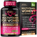 Multivitamin for Women 47in1 - B-Complex, Biotin, D3 & K2, Iron - 90 Caps