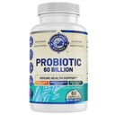 Probiotic 60 Billion CFU/g | Immune, Digestive & Gut Health Support | Supports Constipation, Gas & Bloating | All Natural, Dairy Free, Soy Free | 60 Capsules | Made in The USA.