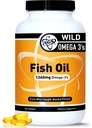 TGS Triple Strength Omega 3 Fish Oil Supplement - 1260mg EPA DHA voor mannen en vrouwen - Burpless, Pure Omega 3 vetzuren van Wild Alaska Pollock in triglyceride vorm - 180 capsules, 90 porties