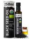 RAWYA Black Seed Oil - USDA Organic Certified - Cold Pressed - 8,4 Fl oz - Extra Virgin - Turkish Black Cumin Seed - Premium Nigella Sativa met Thymochinon - Kalonji - Non-GMO, Glutenvrije - Voedingssupplementen - Extra sterke smaak