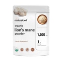 NatureBell Organic Lions Mane Powder 1.500mg Per Serving, 1lb 