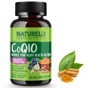 NATUURLO Whole Food CoQ10 Supplement, 120 Veg Capsules, Heart Health Blend, Krachtige Antioxidant, CoQ10 100mg Ondersteunt energieproductie