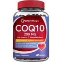 Recepten van de arts CoQ10 200mg, 60 Softgels, Zeer absorbeerbare Co-enzym Q10, Antioxidant Support & Cellular Energy Boost, verbetert hart-, vaat- en spiergezondheid, non-GMO, geen gluten zuivel
