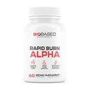 Rapid Burn Alpha - Fat Burner voor mannen - Ondersteunt gezonde wegen geassocieerd met GLP-1 activiteit - Ondersteunt eetlustcontrole, energiebooster, helpt verhogen van het metabolisme en vetverlies - 60 Unisex capsules