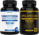 DORADO NUTRITION Epicatechin Extract 750mg per portie - (120 capsules) en Turkesterone Supplement 500mg (120 capsules)