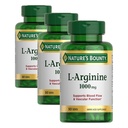 Bounty L-Arginine de la nature 1000mg pour soutenir le flux sanguin et la fonction vasculaire – Non-OGM, sans gluten, 50 comprimés (paquet de 3)