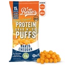 Better Than Good Savory Keto Baked Cheddar Protein Puffs – Gluten-Free, Low Calorie, High Protein, Low Carb, Paleo, Sugar-Free Healthy Snacks for Kids & Diabetics | No Artificial Flavours (12 Pack)