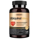 ZEBORA Ubichinol CoQ10 300mg Softgels, 4-in-1 Krachtig Antioxidant voor hart en bloedvat gezondheid, essentieel voor energieproductie, Max Absorptie Actieve Vorm van CoQ10, 120 Softgels