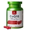 JuliDeer CoQ10 200mg met Vitamine E 20mg, Hoge Absorptie Antioxidant Co-enzym Q10 Ondersteuning voor Hart, Energie, Algemene Gezondheidssupplement 60 Capsules