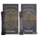 Ancient + Brave True Collagen & True Creatine Packets - Premium Collagen Peptides + Advanced Creatine Formula Sachets (15 of Each) - Supports Skin, Hair, Joints, Strength & Recovery⁺ - 5g x 30 Count