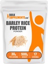BulkSupplements.com Barley Rice Protein Powder - Vegan Protein Powder, Sports Nutrition - Unflavored & Dairy Free, 30g per Serving, 500g (1.1 lbs) (Pack of 1)