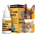 Oordruppels voor oorinfectie behandeling, oormites behandeling, hond Gist verzachtende reiniging, oorwax verwijdering, jeukende oorreliëf voor honden en katten