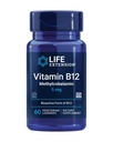Prolongation de la durée de vie Vitamine B12 méthylcobalamine, Supplément santé Nerve, Soutien cognitif, Vitamine énergétique, méthylcobalamine B12, 5 mg, Dissolution rapide, Sans gluten, Non-OGM, Végétarien, 60 losanges
