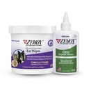PET KING BRANDS ZYMOX Enzymatic Oordoekjes en Otic Solution Hydrocortison Gratis voor honden en katten - Productbundel - voor vuile, wasachtige, smerige oortjes & om infecties te kalmeren, 100 graafdoekjes & 4oz fles