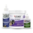 PET KING BRANDS ZYMOX Enzymatic Ear Wipes, Ear Cleanser, & Otic Ear Solution pour chiens et chats - Ensemble de produits - pour les oreilles dirty, Waxy, Smelly et Soothe Ear Infections, 100 ct, 4 oz et 1,25 oz