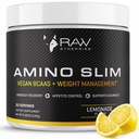 RAW Synergieën Amino Slim - Active Lifestyle Supplement for Metabolic & Mindful Eating Support - Muscle & Energy Support - Sugar-Free & Vegan - Limonade - 20 Servers