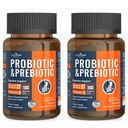 100 milliards de probiotiques pour les hommes et les femmes 27 souches 5 prébiotiques organiques pour la santé digestive et immunitaire de Gut, soutient le gonflement de gaz de diarrhée, non-OGM, zéro remplissage – Fabriqué aux États-Unis