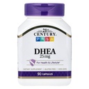 21st Century DHEA 25 mg Capsules (90 Compte), Hormone Balance Dietary Suppléments, DHEA Supplément pour les femmes et les hommes sans gluten, non-OGM, pas d'ajout de conservateurs ou de saveurs artificielles