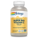 SOLARAY Super Bio Vitamine C 1000mg, Gebufferd, Two-Stage Getimed Release met Bioflavonoïden, Immune Support Supplement, Hoge Absorptie, Vegan, 60-Dag Garantie 